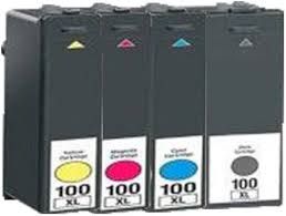 Kit4-100XL Multipack 4 Cartucce Compatibili per Stampante Lexmark Pro200, Pro205, Pro700, Pro705, Pro805, Pro901, Pro905, S300, S301, S305, S400, S405, S505, S600, S602, S605, S608, S815