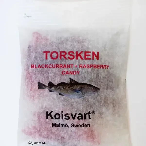 Kolsvart Blackcurrant &amp; Raspberry Gummy Fish