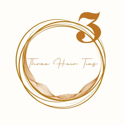 THREE HAIR TIES