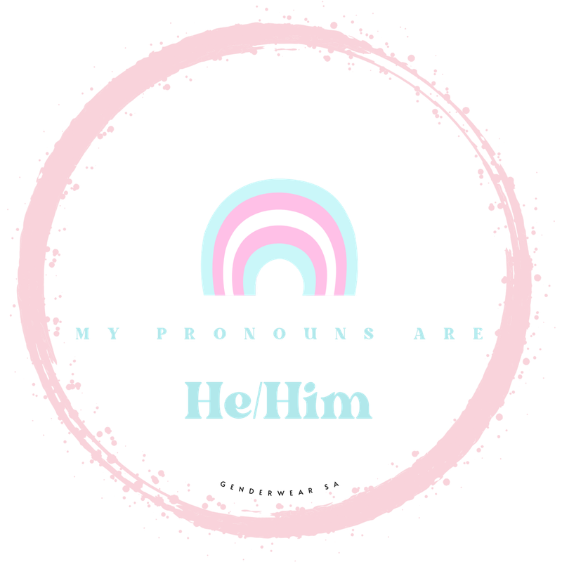 He/Him Pronoun Sticker