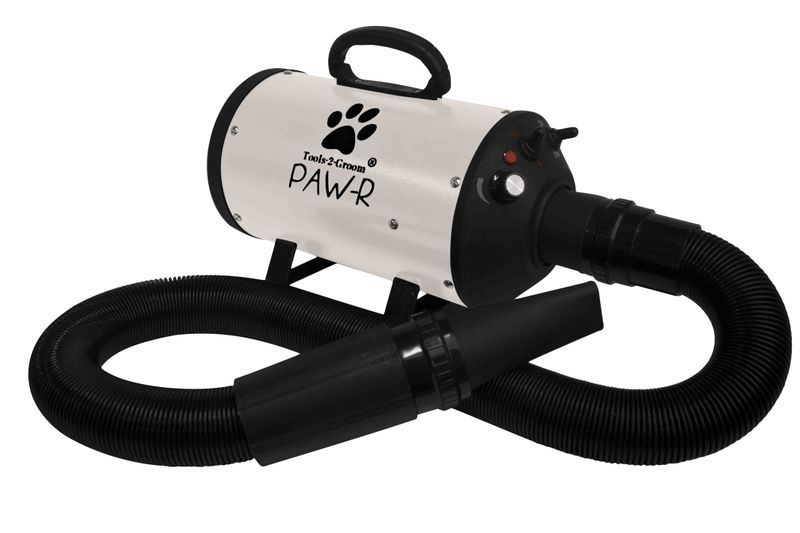&quot;Tools-2-Groom witte waterblazer voor het drogen van honden en katten, ideaal voor het verwijderen van zand.&quot;

