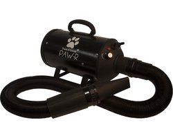 &quot;Tools-2-Groom zwarte waterblazer voor het drogen van honden en katten, ideaal voor het verwijderen van zand.&quot;

