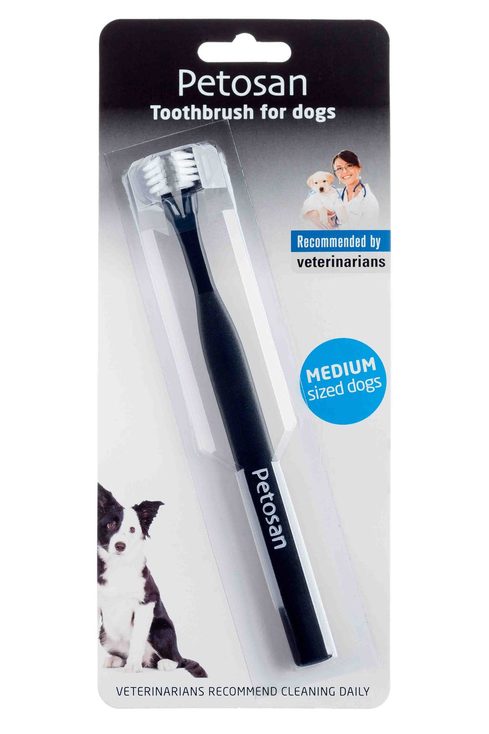 Petosan Tandenborstel, dubbele borstelkop Medium