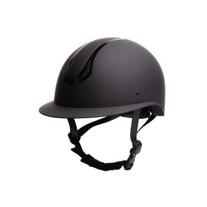 &quot;Harry’s Horse Veiligheidscap Pro F1 Mat – zwarte matte paardrijcap met draaiknop&quot;