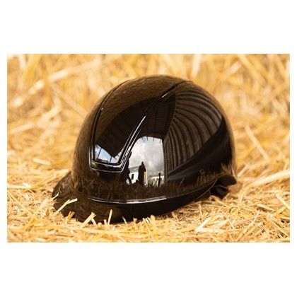 &quot;Harry’s Horse Veiligheidscap Royal Glossy – glanzende paardrijcap met lange klep&quot;