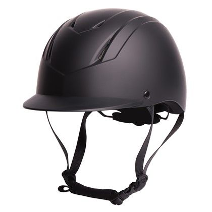 &quot;Harry’s Horse Veiligheidscap Quartz – zwarte lichtgewicht cap met draaiknop en ventilatie&quot;

