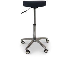 Trimstoel Round Seat met anti-haarwieltjes voor trimsalons