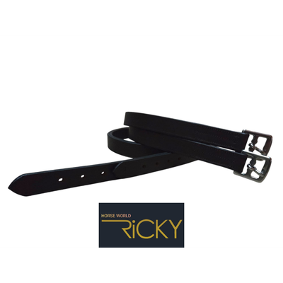 "De Horse World Ricky stijgbeugelriemen van 150 cm (2 stuks per verpakking) zijn gemaakt van bruin,…