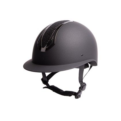 Harry's Horse Veiligheidscap Pro F1 Matt Sparkle Zwart
