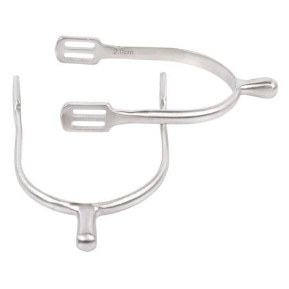 Harry's Horse Sporen Knop RVS Geborsteld – Matte RVS Sporen