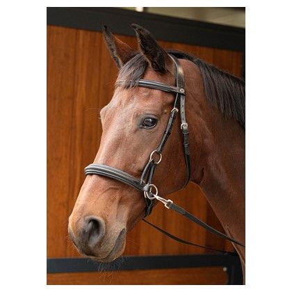 Harry's Horse Bitloos Hoofdstel Sidepull Zwart