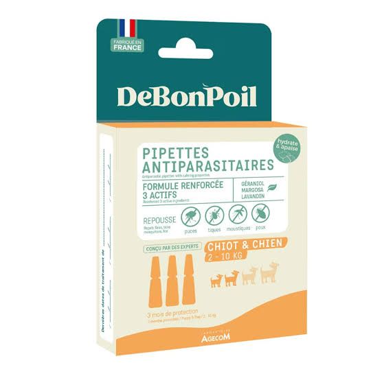 DeBonPoil Antiparasitaire Pipetten voor Puppy &amp; Kleine Hond (2 - 10 kg)