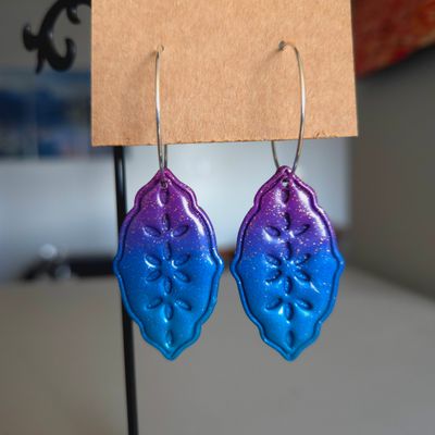 Purple &amp; Blue Ombre Long Boho&#39;s