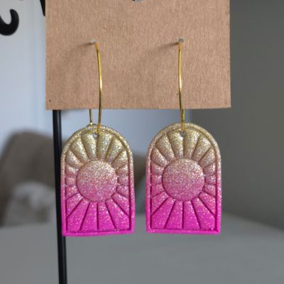 Gold &amp; Pink Ombre Sun Frames
