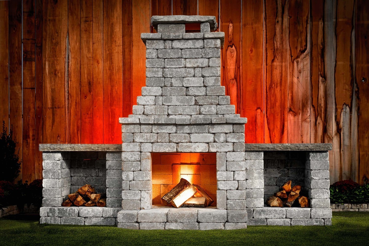 Fremont Fireplace Kit Bethany Ledge Blend
