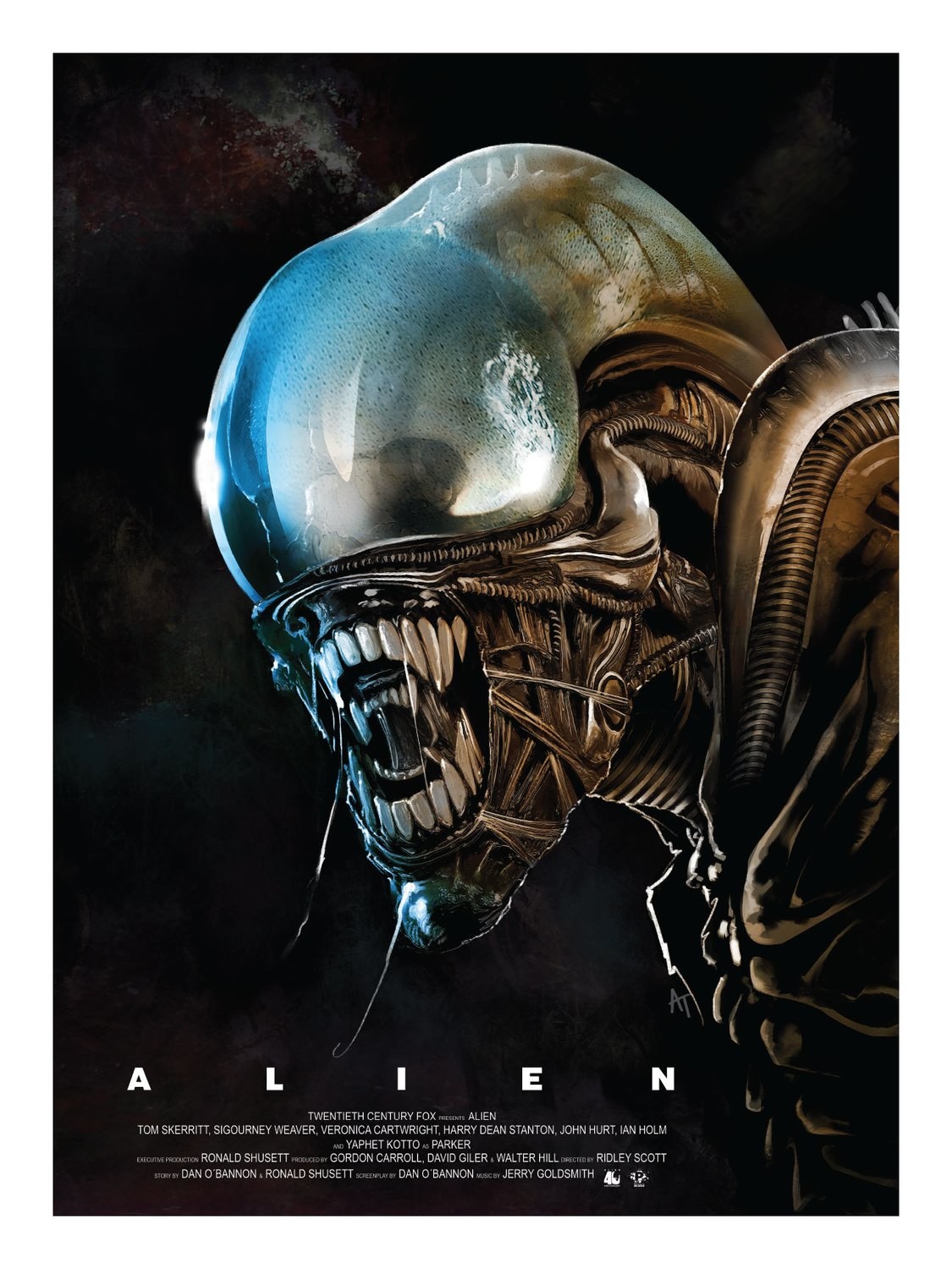 Alien 40th print by Angel Trancon