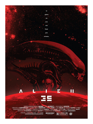 Alien v2 - art by John J Hill