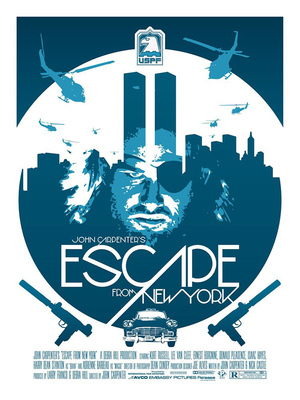 Escape From New York - art by John J Hill