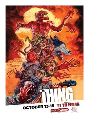The Thing 70mm screening poster - Art by Dan Brereton