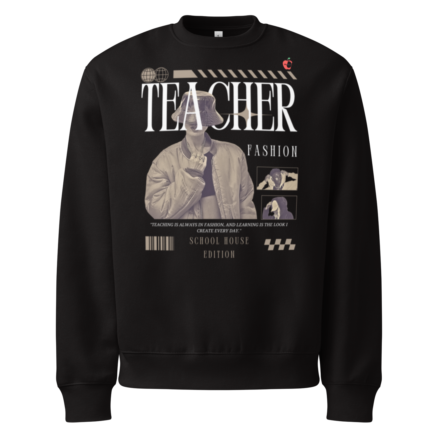 Oversized heavyweight sweatshirt- Teacher Fashion