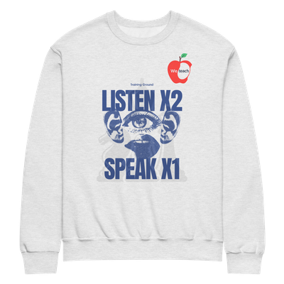 Crew neck sweatshirt- Listen X2