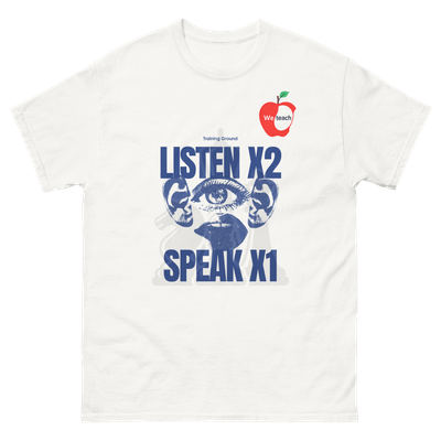 Unisex classic tee- Listen X2