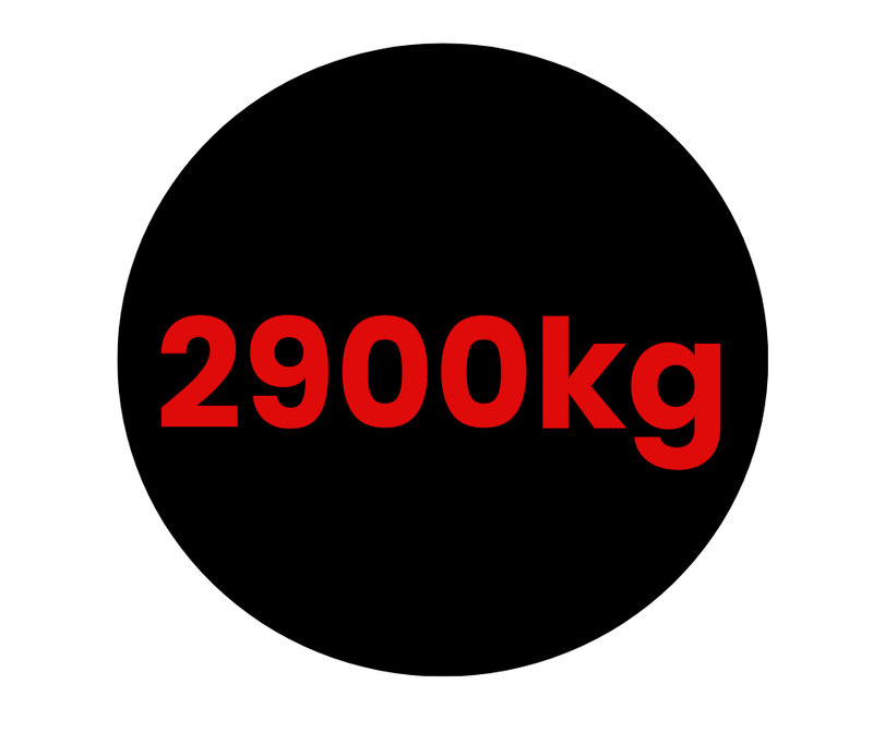 2900kg