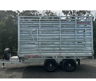 Farmers Combo Trailer Flat Deck Hydraulic 12x7ft