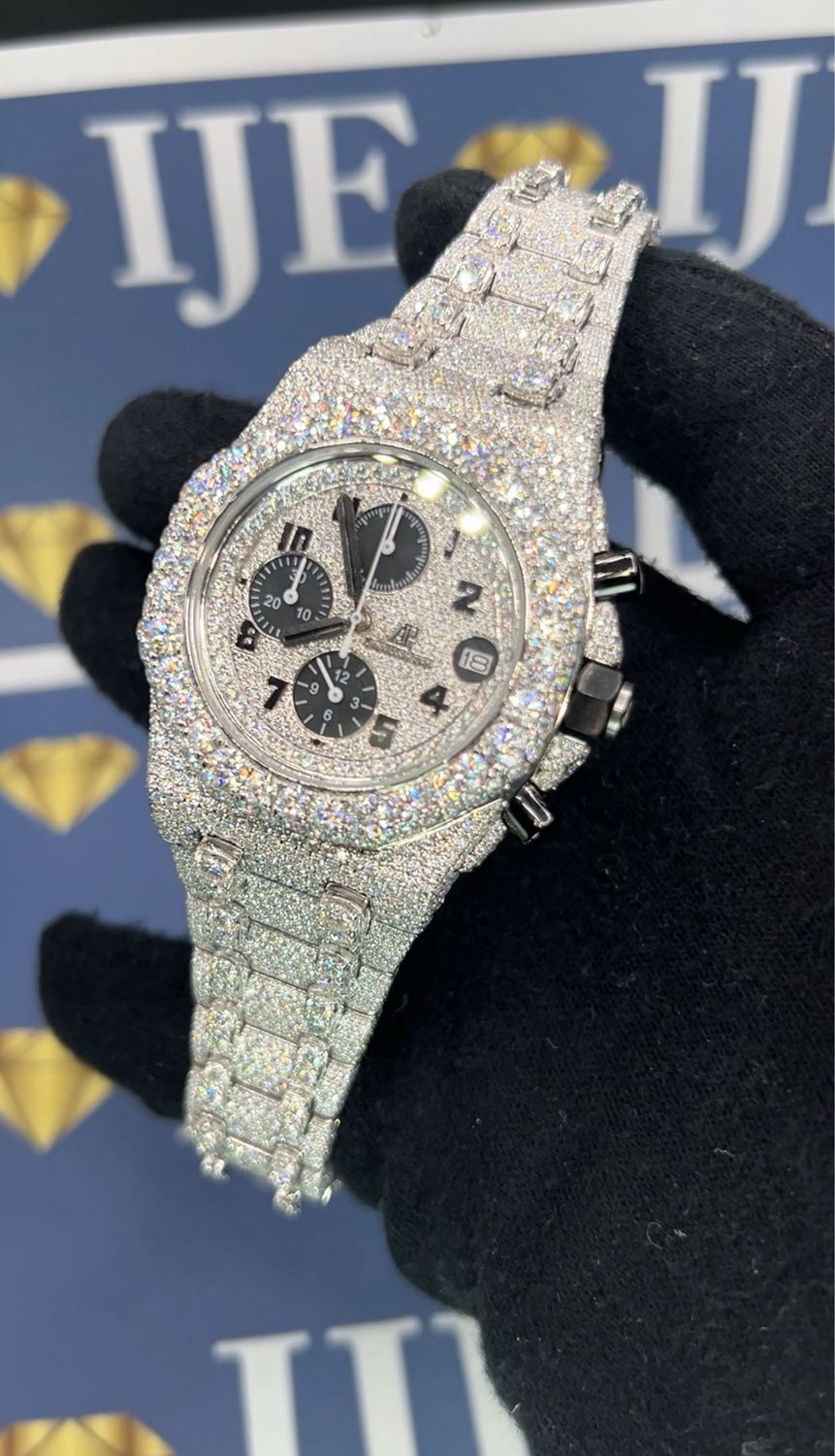 42MM Audemars Piguet 40CT Natural Diamond Watch