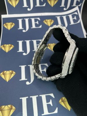 42MM 38CT VVS MOISSANITE WATCH