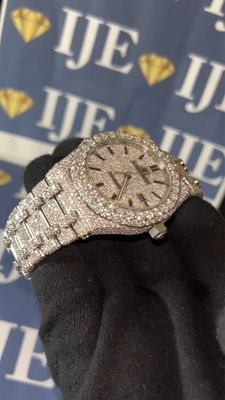 41MM 38CT VVS MOISSANITE WATCH