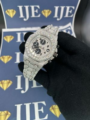 42MM 38CT VVS MOISSANITE WATCH