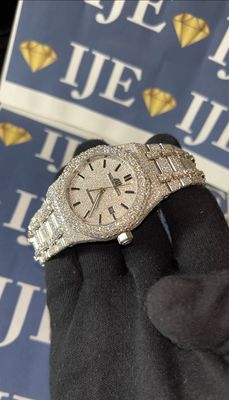 41MM 38CT VVS MOISSANITE WATCH