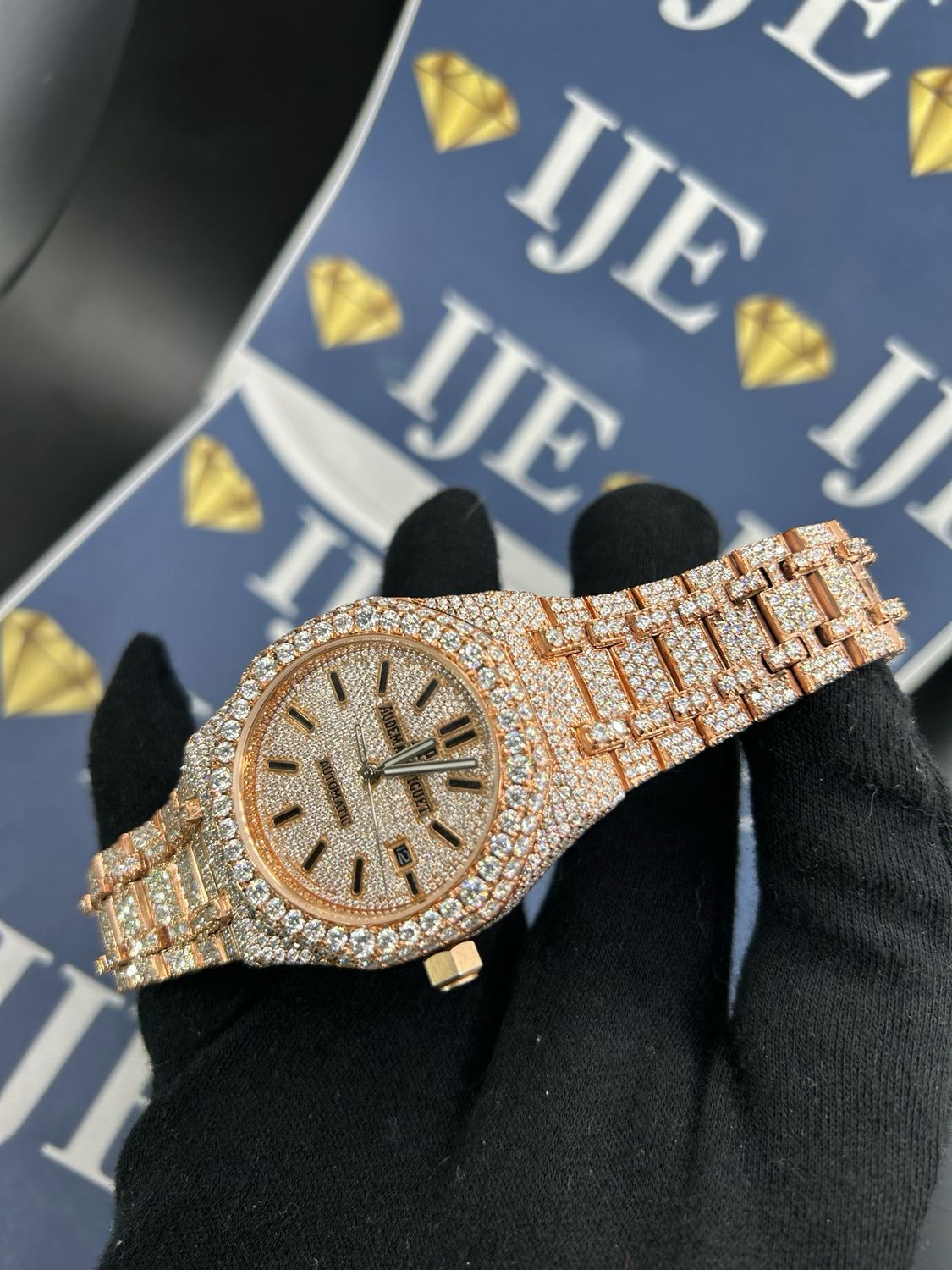41MM 38CT VVS MOISSANITE WATCH