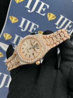 41MM 38CT VVS MOISSANITE WATCH