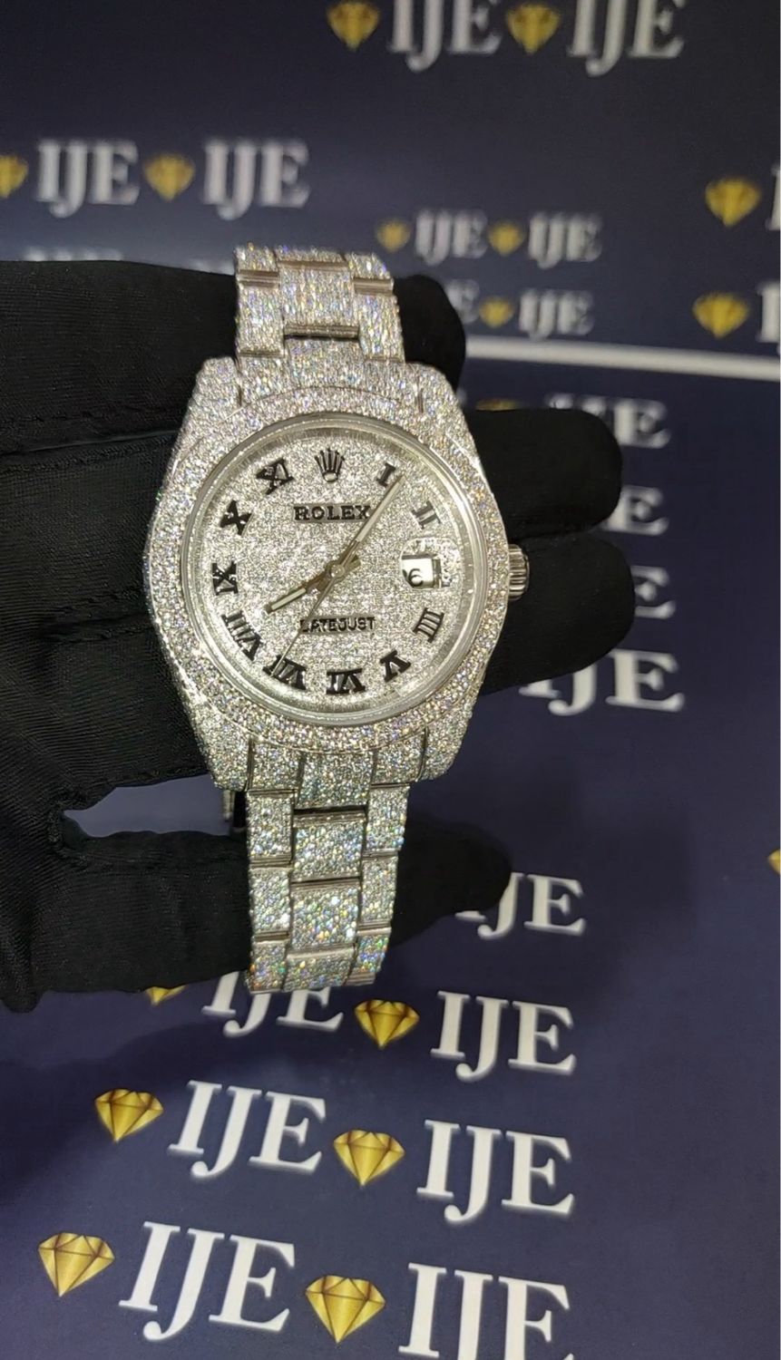 41MM 38CT VVS MOISSANITE WATCH