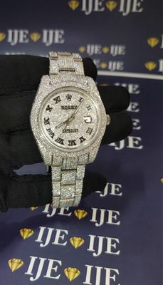 41MM 38CT VVS MOISSANITE WATCH