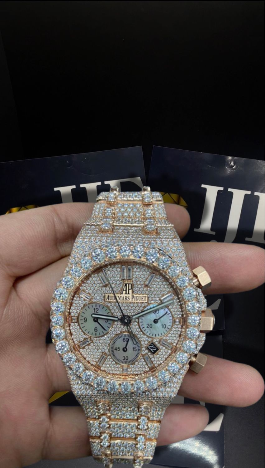 42MM 38CT VVS MOISSANITE WATCH