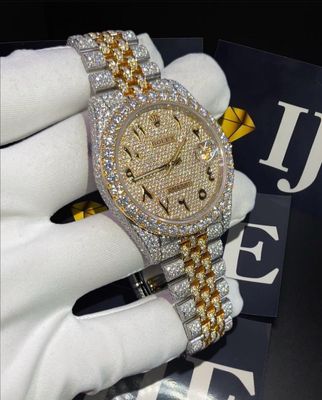 41MM 38CT VVS MOISSANITE WATCH