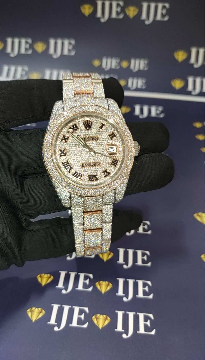 41MM 38CT VVS MOISSANITE WATCH