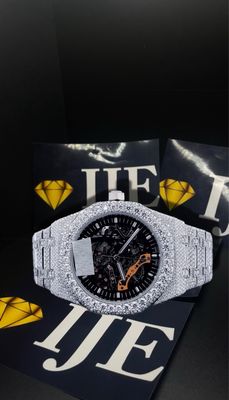 41MM 38CT VVS MOISSANITE WATCH