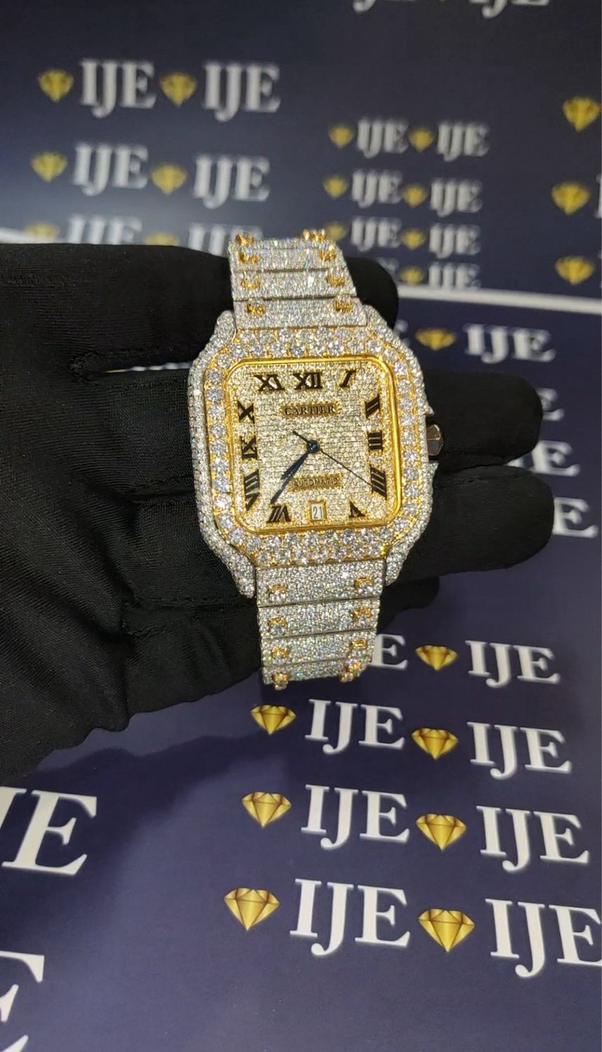 41MM 38CT VVS MOISSANITE WATCH