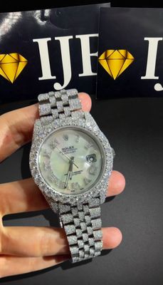 41MM 38CT VVS MOISSANITE WATCH
