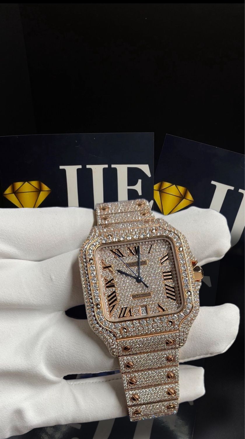 40MM 36CT VVS MOISSANITE WATCH