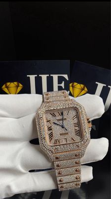 40MM 36CT VVS MOISSANITE WATCH