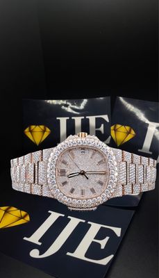 41MM 38CT VVS MOISSANITE WATCH