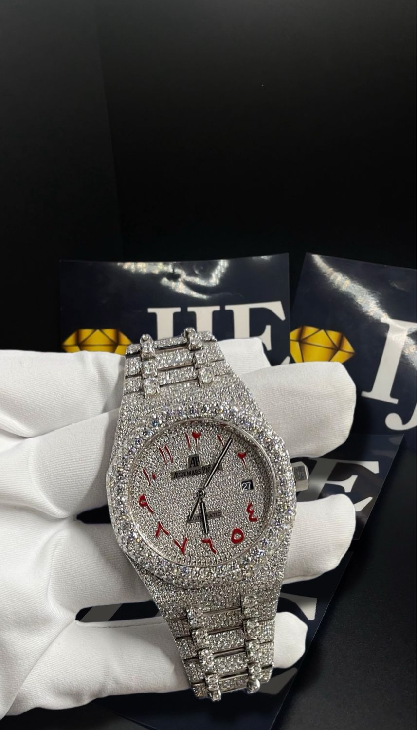 41MM 38CT VVS MOISSANITE WATCH