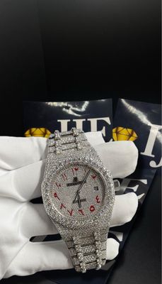 41MM 38CT VVS MOISSANITE WATCH