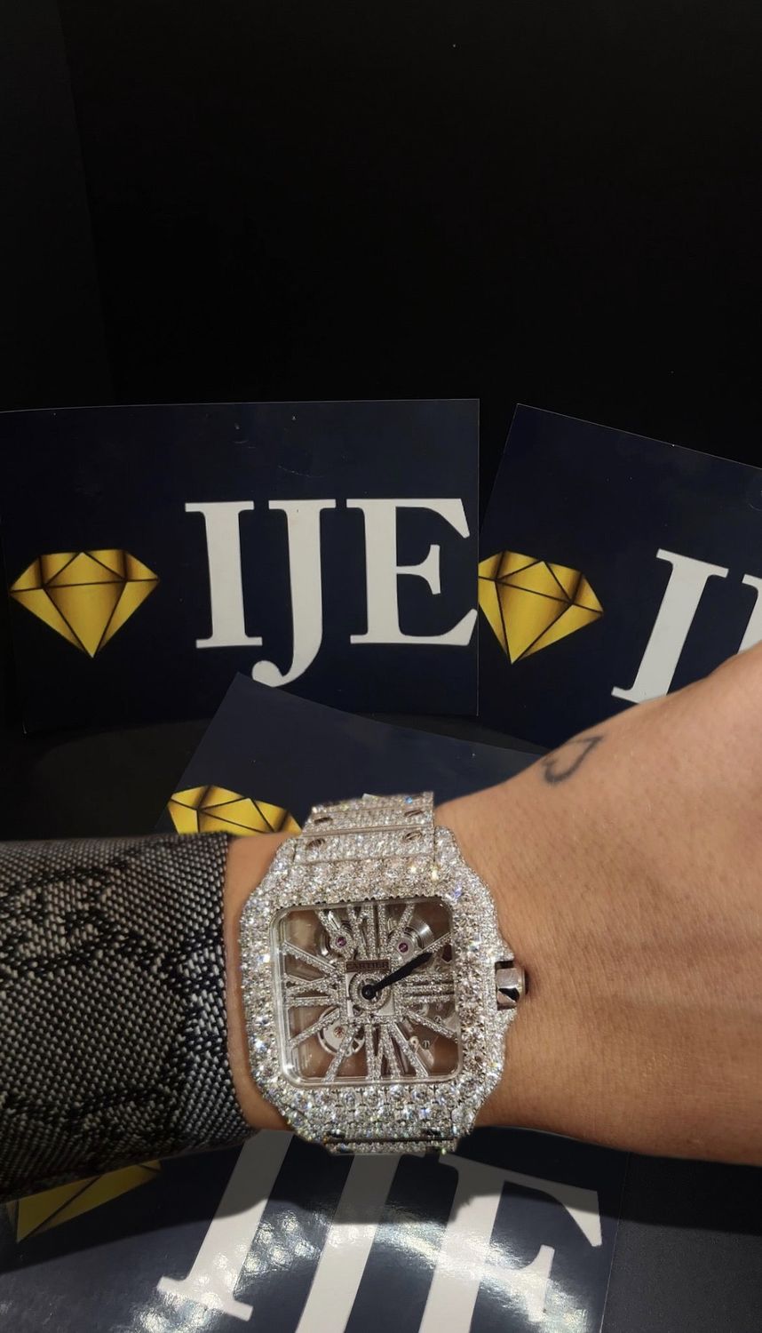 41MM 38CT VVS MOISSANITE WATCH