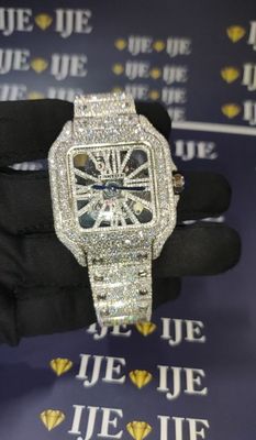 40MM 36CT VVS MOISSANITE WATCH